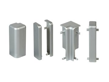 Formteile-Set 8-teilig f. Sockelleiste Cube 15x58
