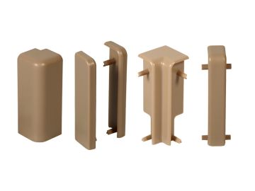 Formteile-Set 8-teilig f. Sockelleiste Cube 15x58