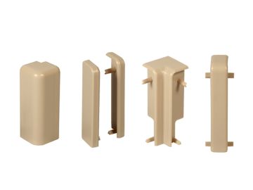 Formteile-Set 8-teilig f. Sockelleiste Cube 15x58